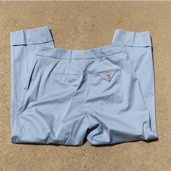 💙 ted baker baby blue crop women's dress pants - Picture 2 of 8